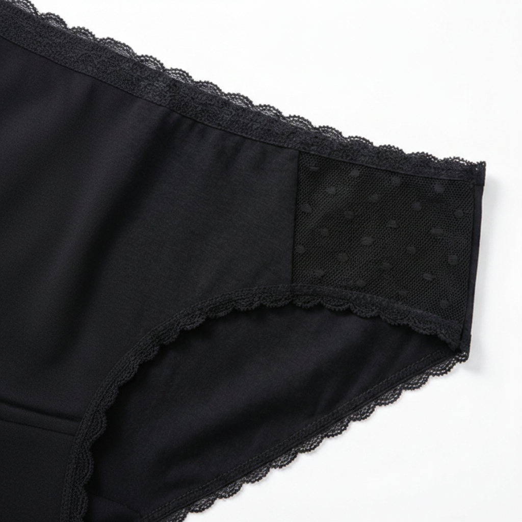 Black underwear detail shot cleaned up