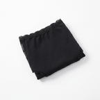 Folded black underwear cleaned up professional